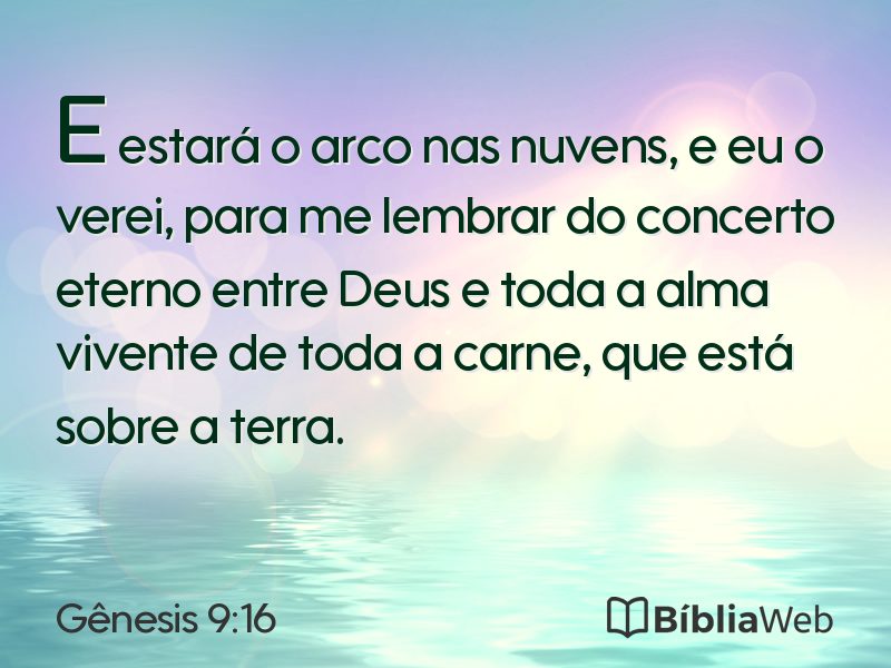 Gênesis 9:16 em imagem para compartilhar