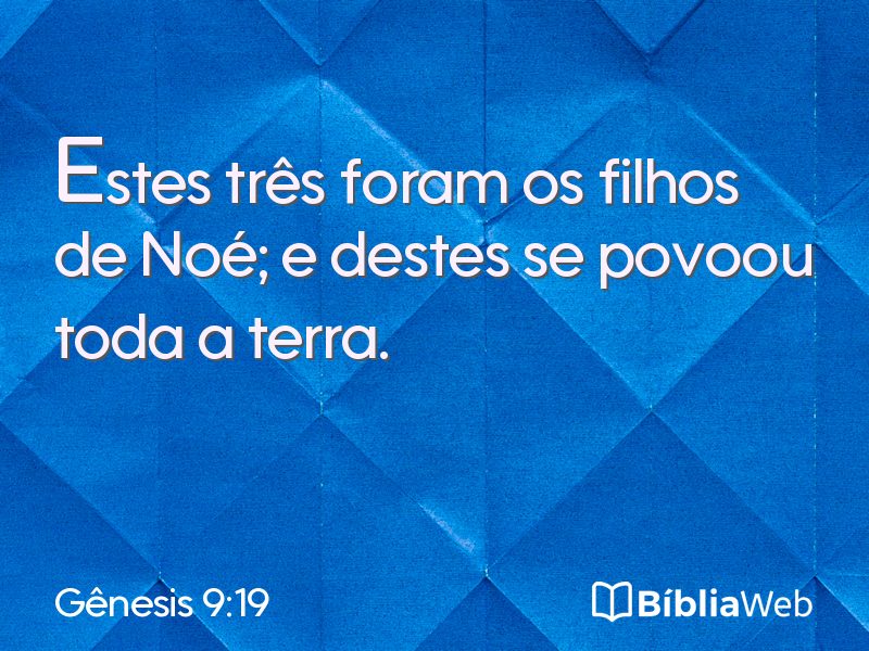 Gênesis 9:19 em imagem para compartilhar