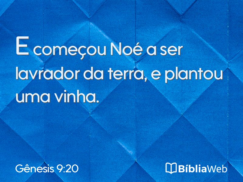 Gênesis 9:20 em imagem para compartilhar