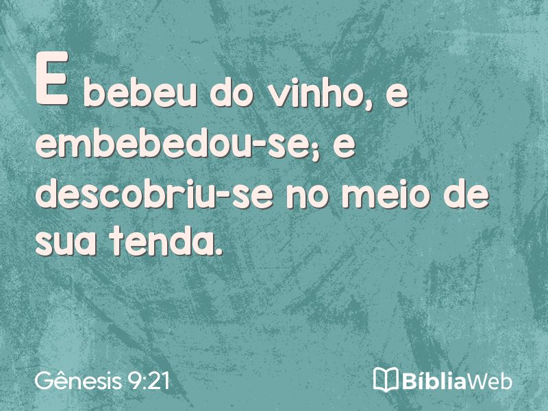 Gênesis 9:21 em imagem para compartilhar