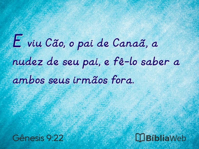 Gênesis 9:22 em imagem para compartilhar