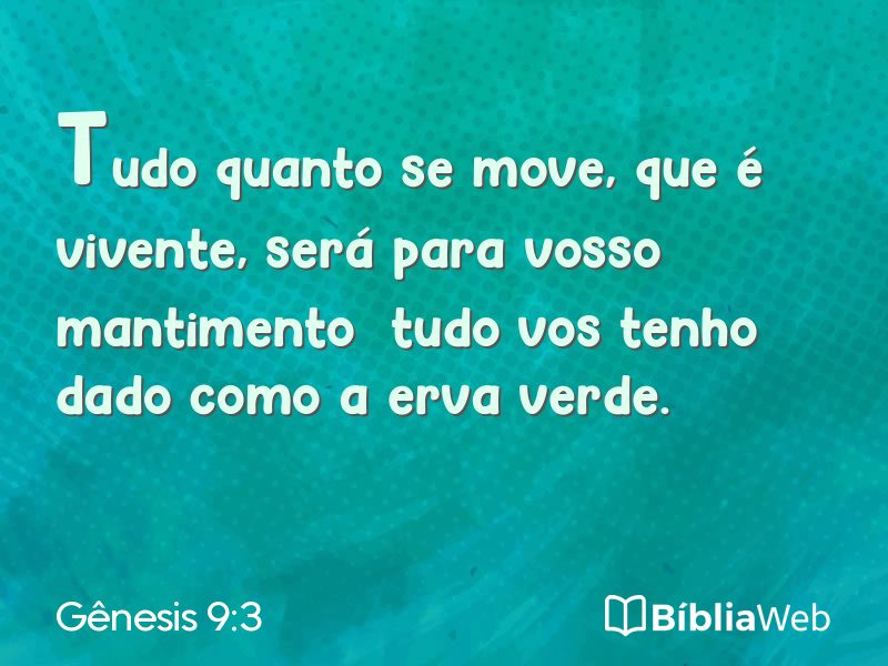 Gênesis 9:3 em imagem para compartilhar