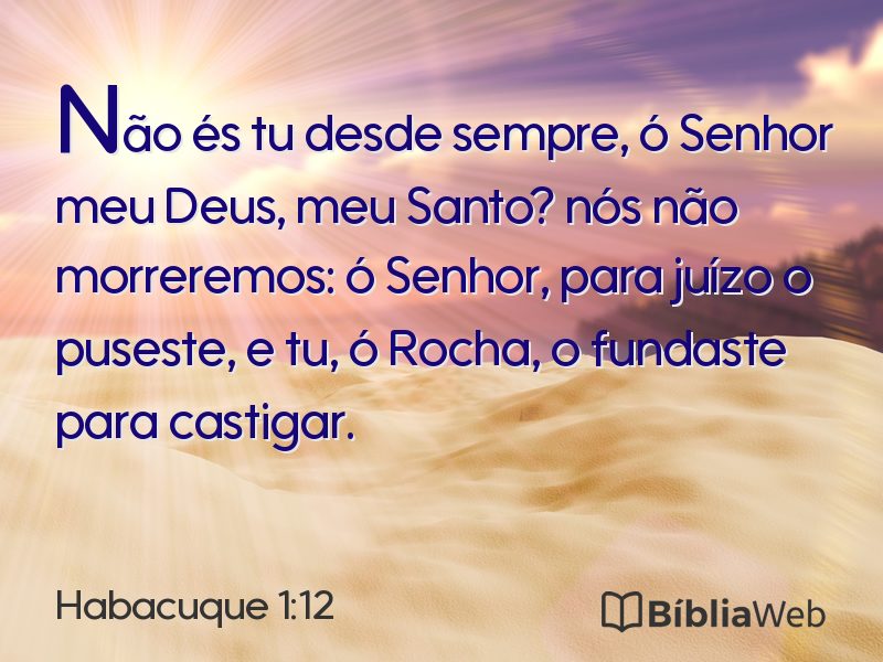 Habacuque 1:12 em imagem para compartilhar