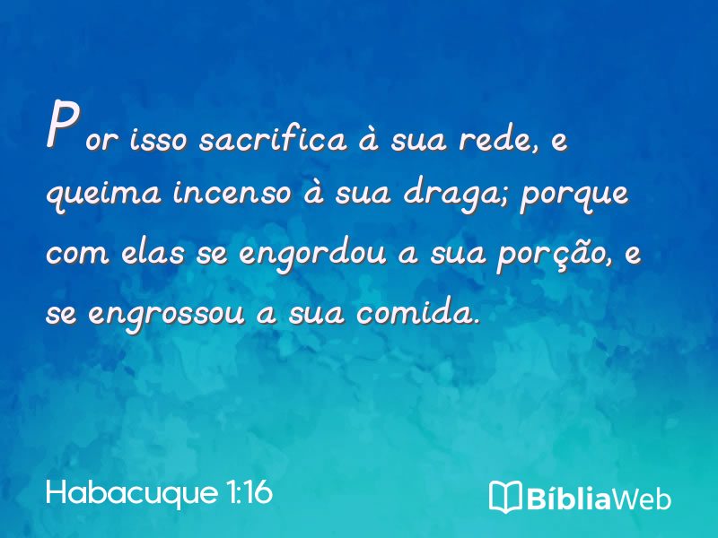 Habacuque 1:16 em imagem para compartilhar