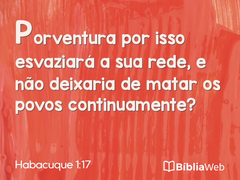 Habacuque 1:17 em imagem para compartilhar