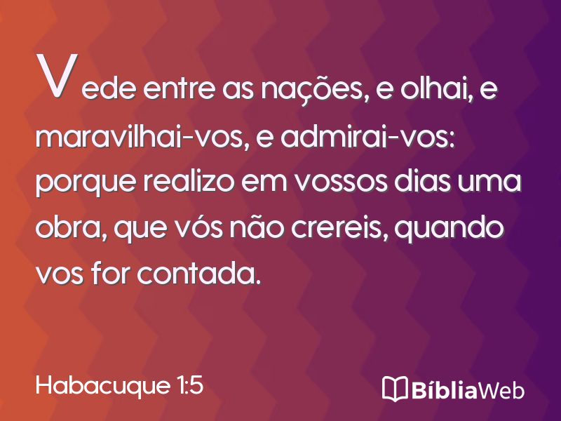 Habacuque 1:5 em imagem para compartilhar