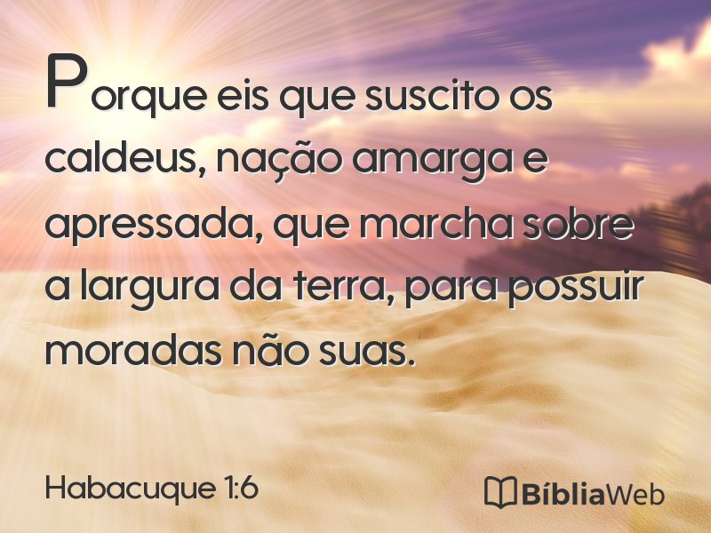 Habacuque 1:6 em imagem para compartilhar