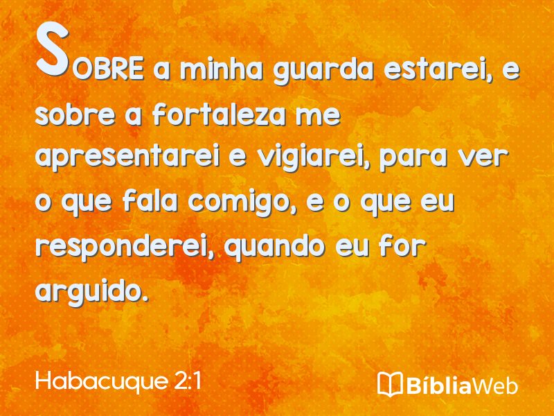 Habacuque 2:1 em imagem para compartilhar
