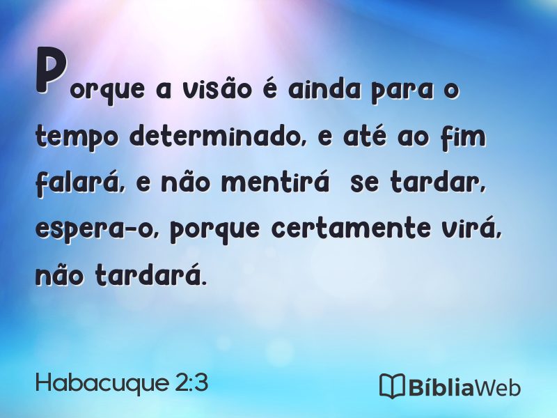 Habacuque 2:3 em imagem para compartilhar