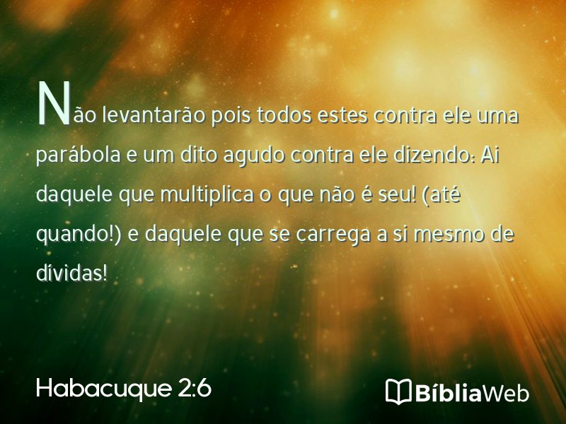 Habacuque 2:6 em imagem para compartilhar