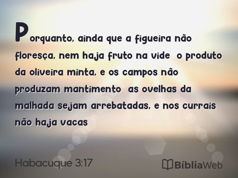 Habacuque 3:17 em imagem para compartilhar