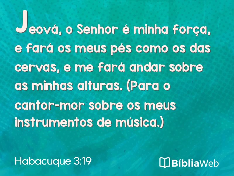Habacuque 3:19 em imagem para compartilhar