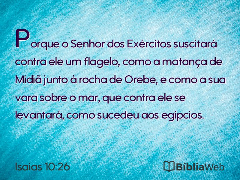 Isaías 10:26 em imagem para compartilhar