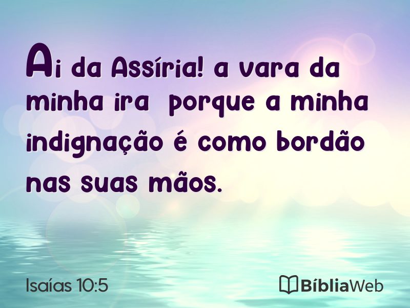 Isaías 10:5 em imagem para compartilhar