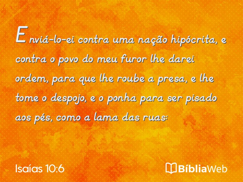 Isaías 10:6 em imagem para compartilhar