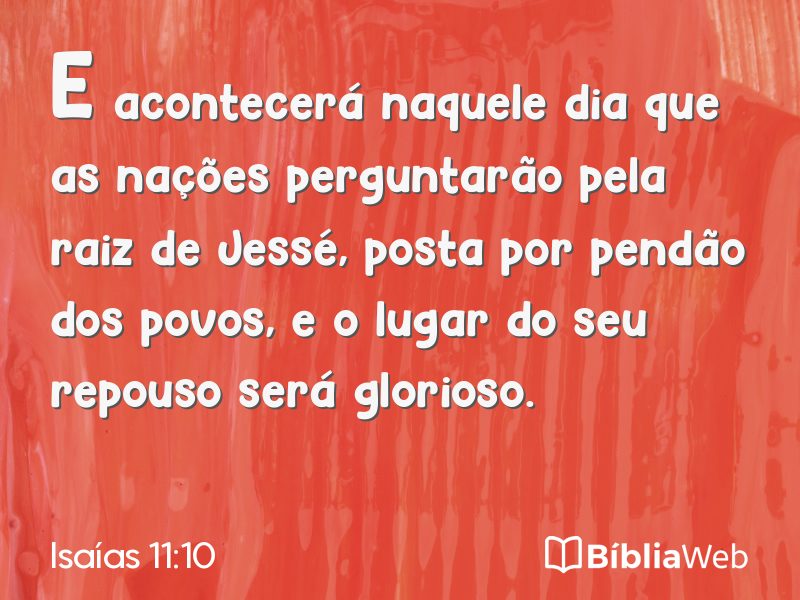 Isaías 11:10 em imagem para compartilhar