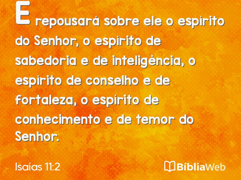 Isaías 11:2 em imagem para compartilhar