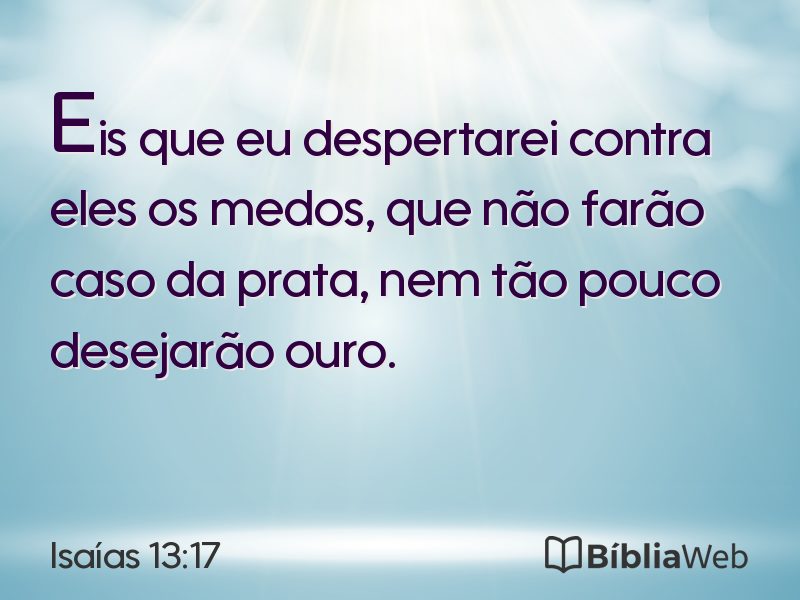 Isaías 13:17 em imagem para compartilhar