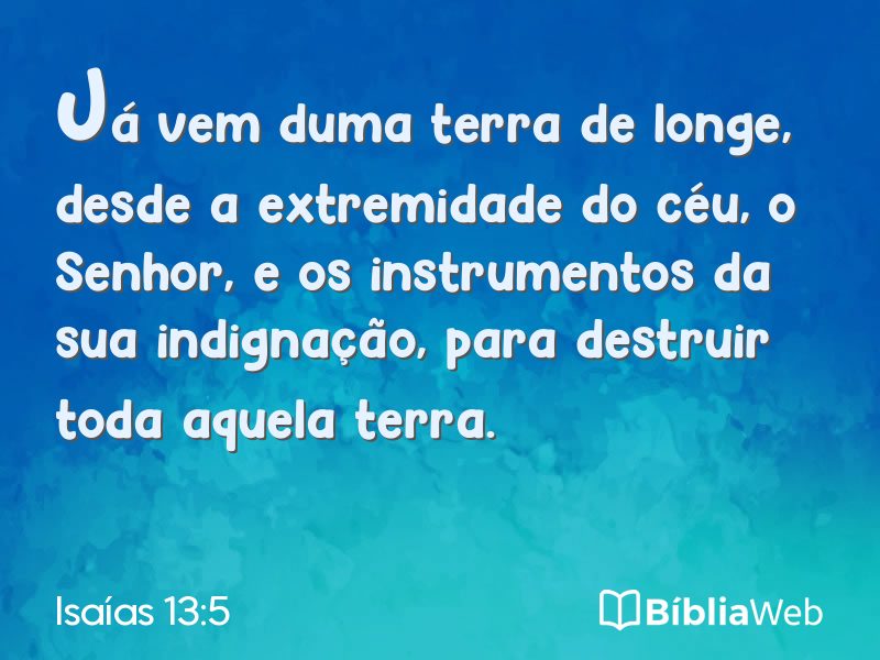 Isaías 13:5 em imagem para compartilhar