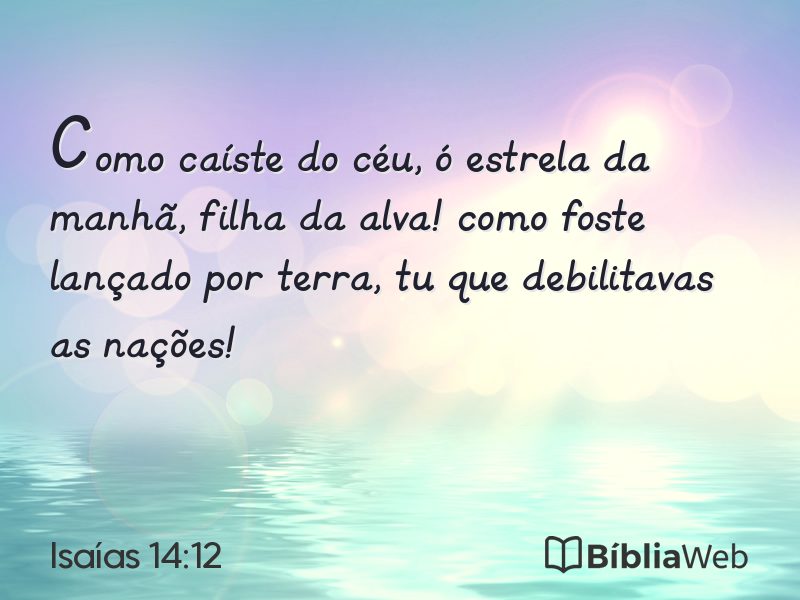 Isaías 14:12 em imagem para compartilhar