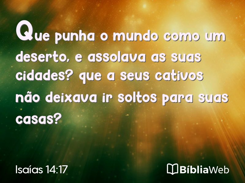 Isaías 14:17 em imagem para compartilhar