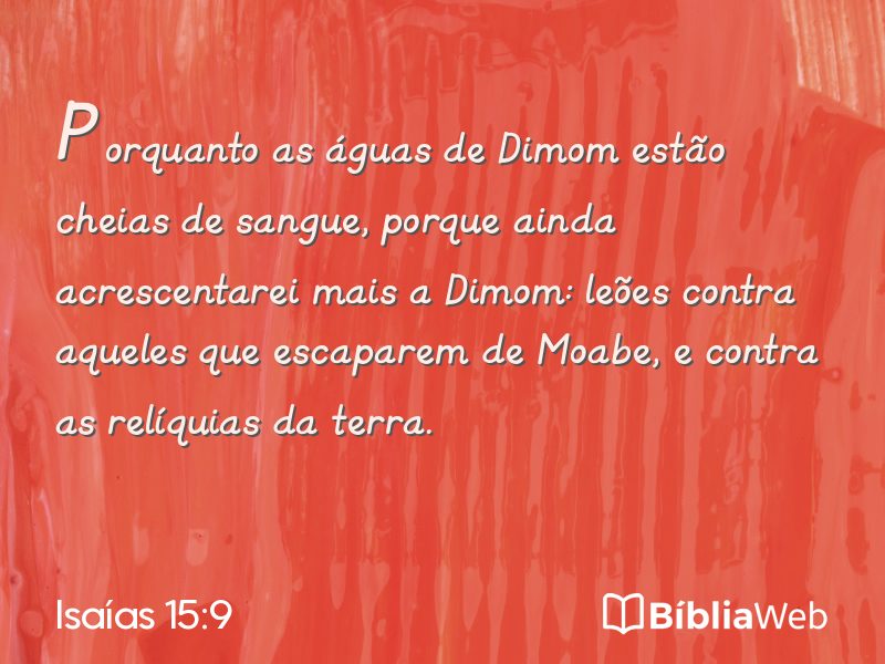 Isaías 15:9 em imagem para compartilhar