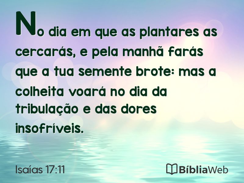 Isaías 17:11 em imagem para compartilhar