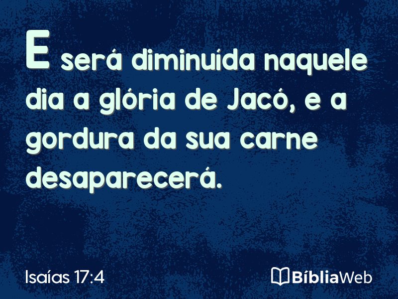 Isaías 17:4 em imagem para compartilhar
