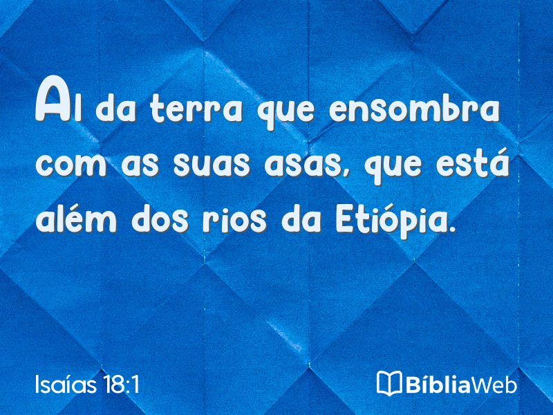 Isaías 18:1 em imagem para compartilhar