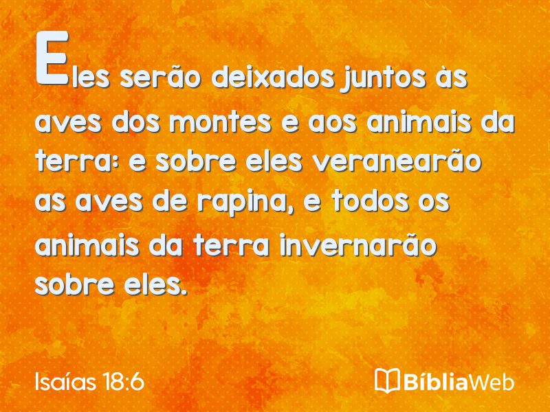 Isaías 18:6 em imagem para compartilhar