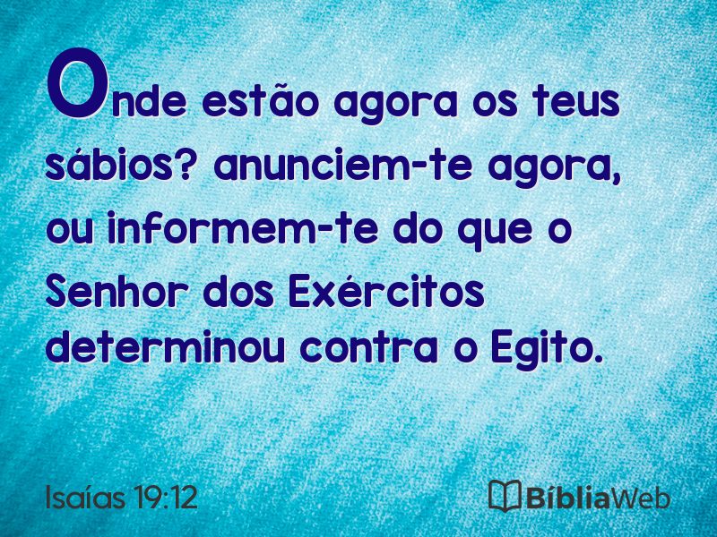 Isaías 19:12 em imagem para compartilhar