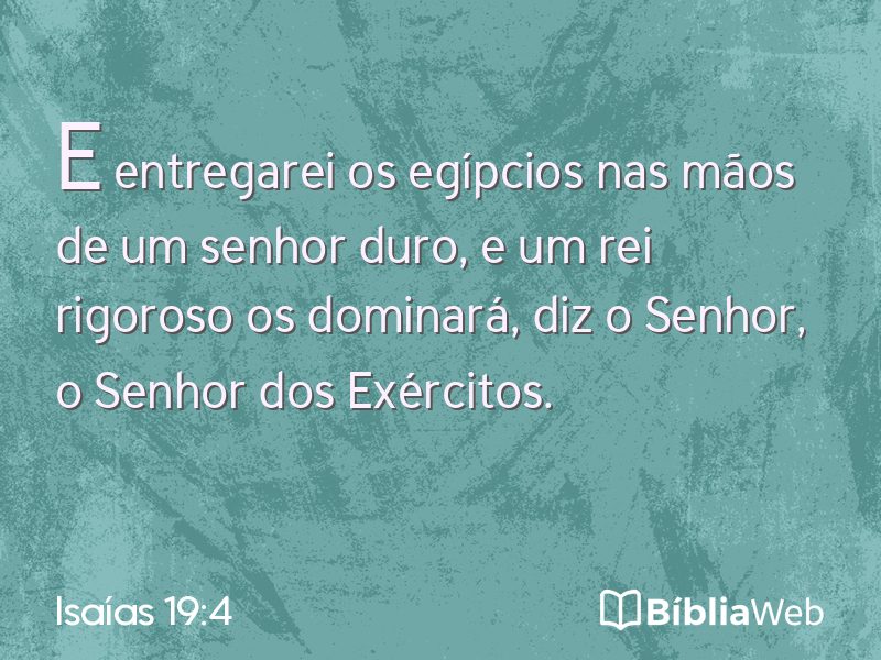 Isaías 19:4 em imagem para compartilhar
