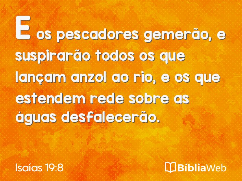 Isaías 19:8 em imagem para compartilhar