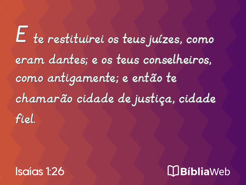 Isaías 1:26 em imagem para compartilhar