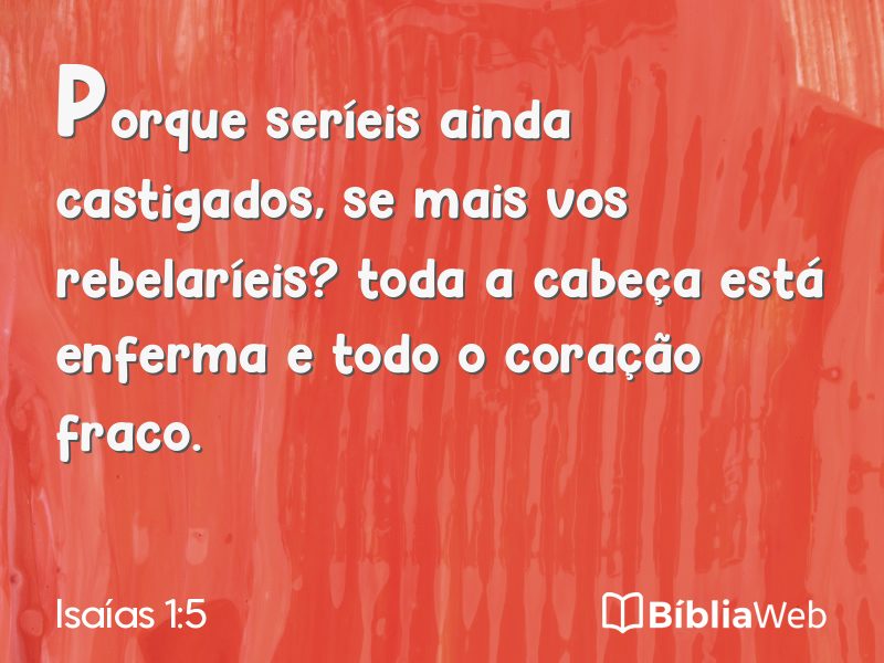 Isaías 1:5 em imagem para compartilhar