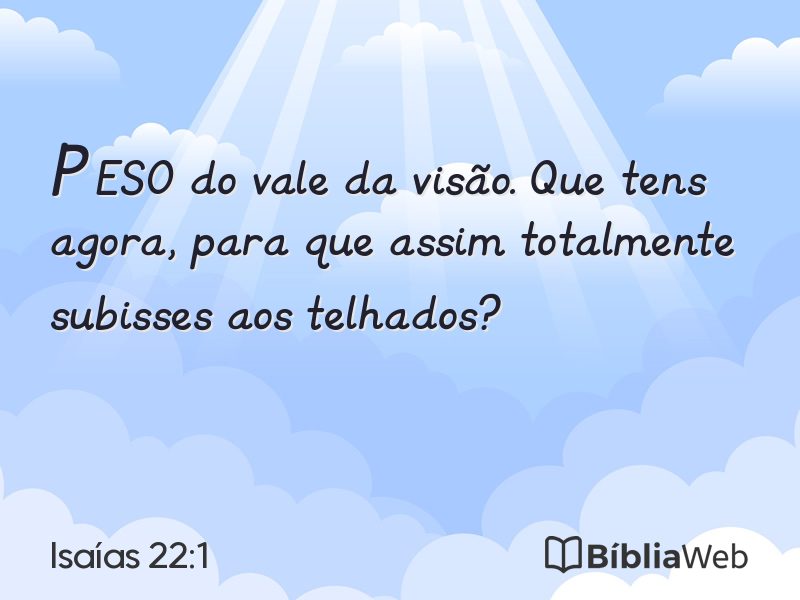Isaías 22:1 em imagem para compartilhar