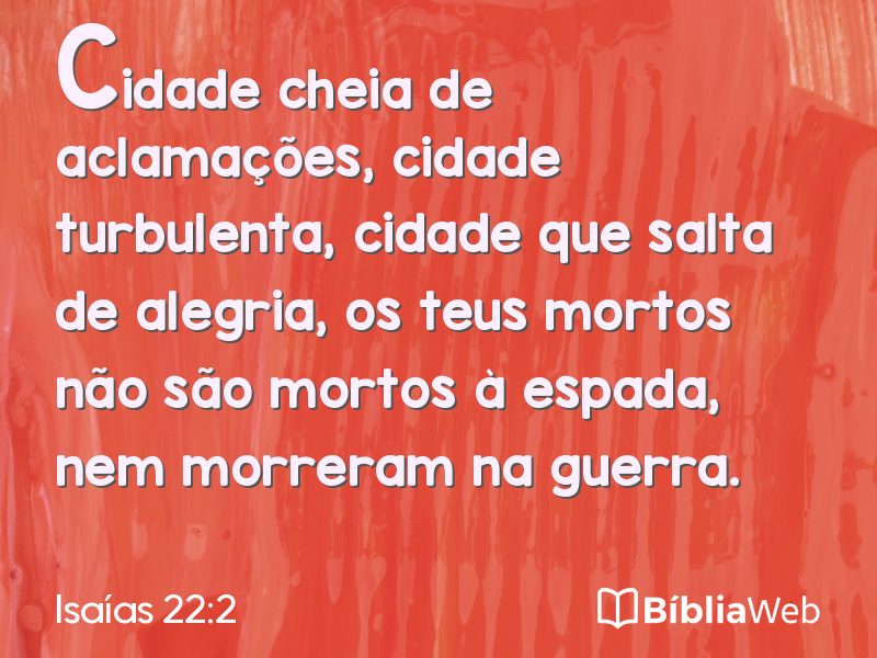Isaías 22:2 em imagem para compartilhar