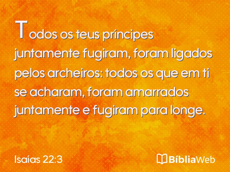 Isaías 22:3 em imagem para compartilhar