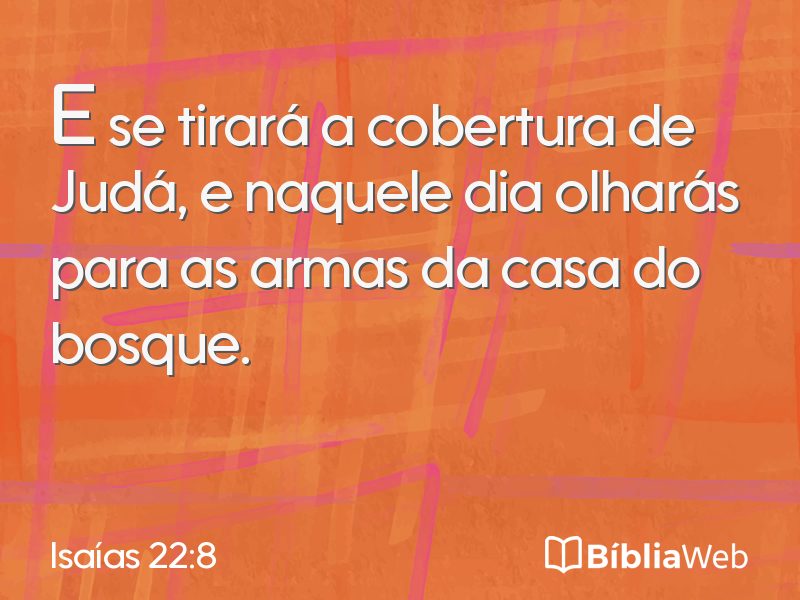 Isaías 22:8 em imagem para compartilhar
