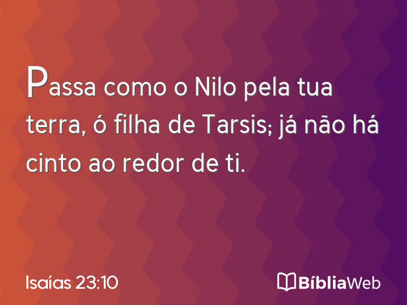 Isaías 23:10 em imagem para compartilhar
