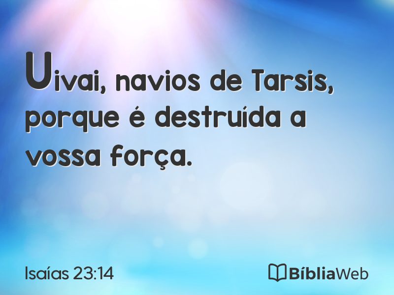 Isaías 23:14 em imagem para compartilhar
