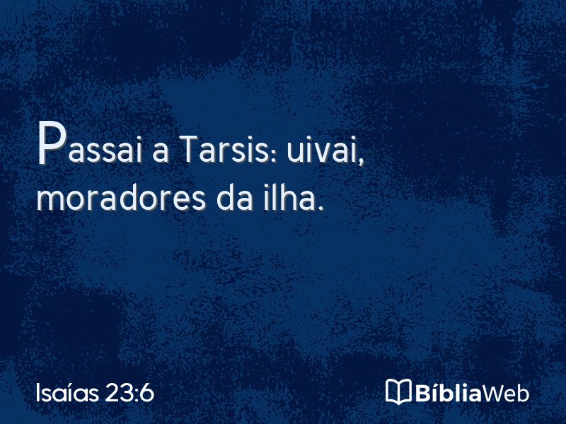 Isaías 23:6 em imagem para compartilhar