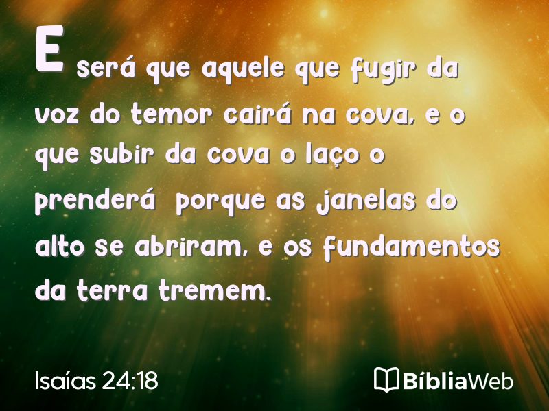 Isaías 24:18 em imagem para compartilhar