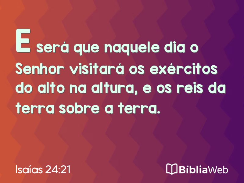 Isaías 24:21 em imagem para compartilhar