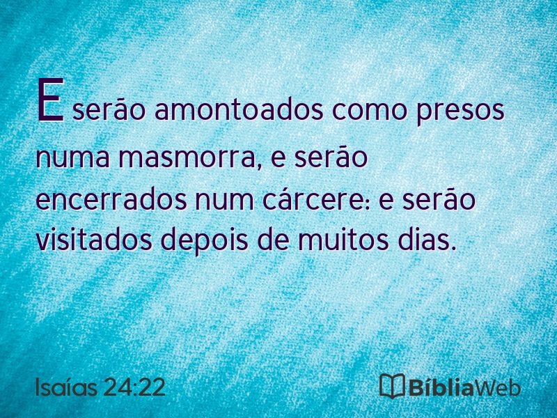 Isaías 24:22 em imagem para compartilhar