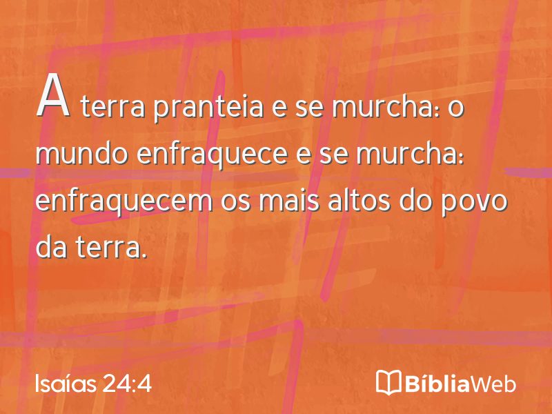 Isaías 24:4 em imagem para compartilhar