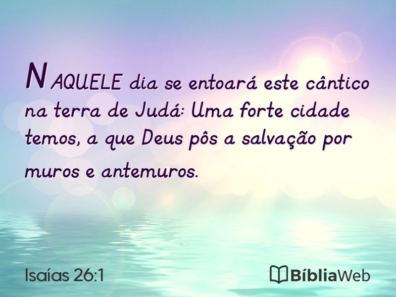 Isaías 26:1 em imagem para compartilhar