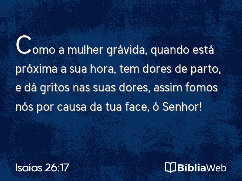Isaías 26:17 em imagem para compartilhar