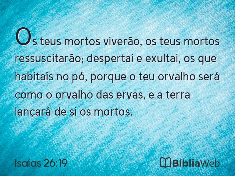 Isaías 26:19 em imagem para compartilhar