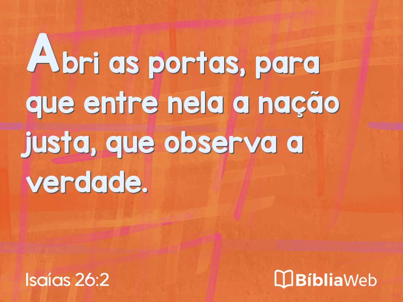 Isaías 26:2 em imagem para compartilhar
